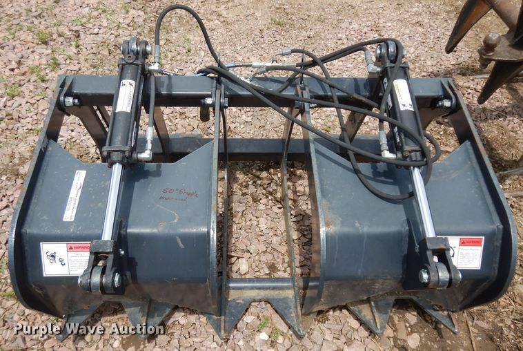 image for item HA9258 50"W skid steer grapple bucket