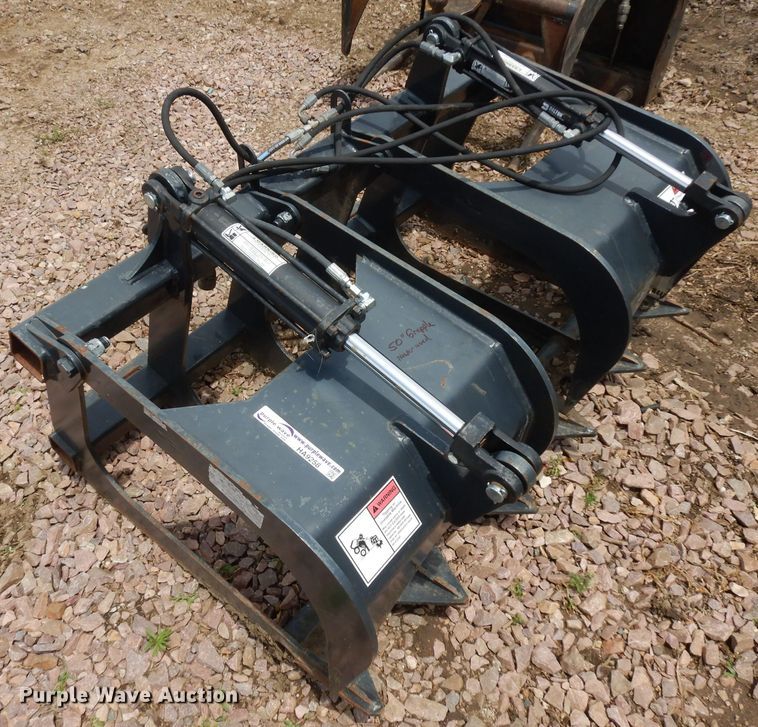 image for item HA9258 50"W skid steer grapple bucket