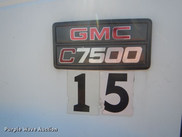 image for item HM9558 2000 GMC C7500  digger derrick truck