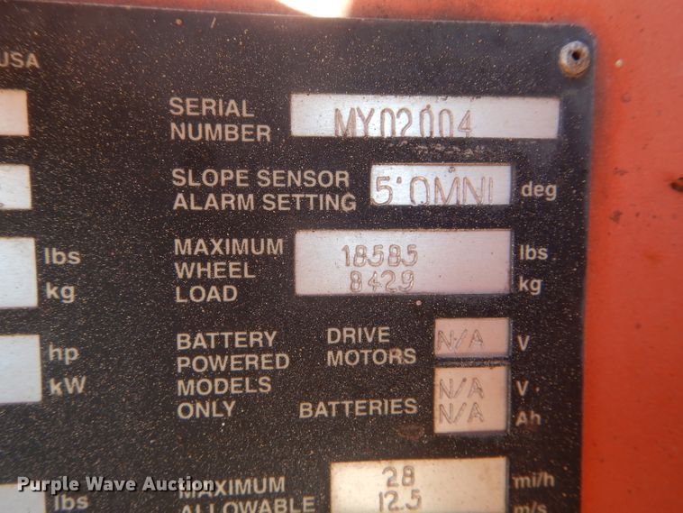 image for item HM9618 2002 Snorkel AB-60JALF0  boom lift