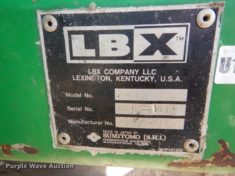 image for item HM9623 Link Belt 240 LX  excavator