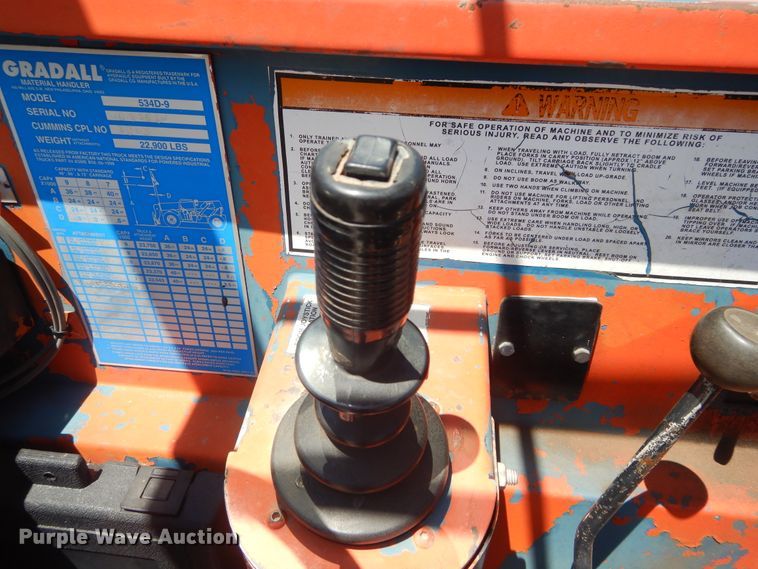 image for item HS9689 Gradall 534D-9  telehandler