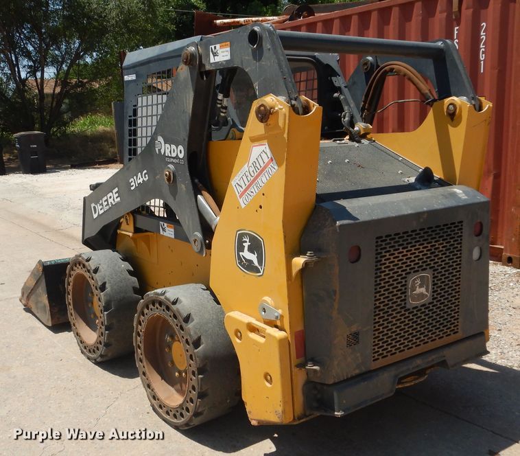 image for item HS9692 2016 John Deere 314G  skid steer loader