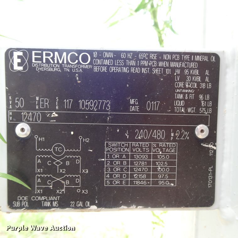 image for item GC9202 (3) overhead transformers