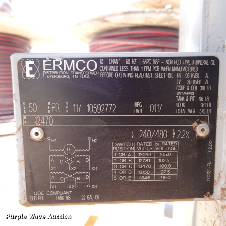 image for item GC9202 (3) overhead transformers