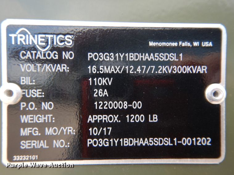 image for item HC9525 2017 Trinetics SmartBank capacitor bank