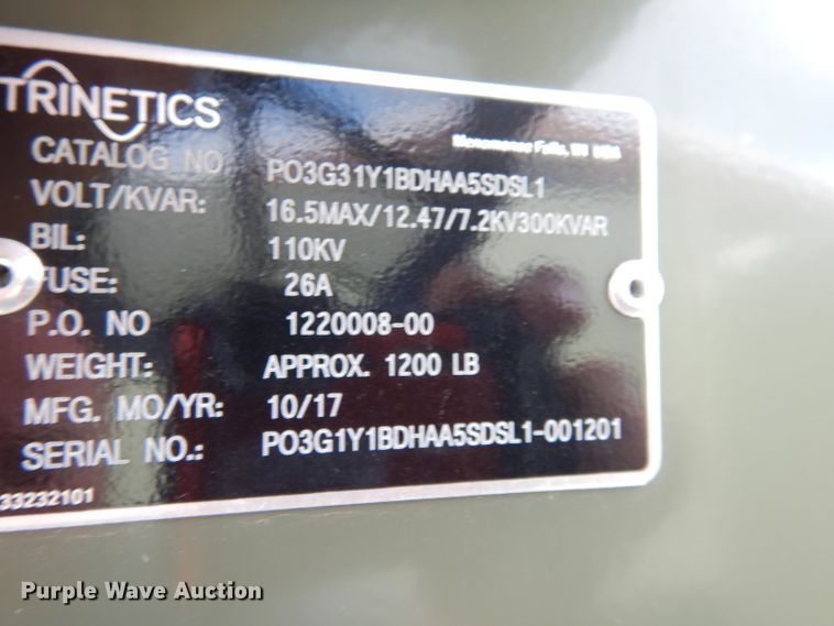 image for item HC9527 2017 Trinetics SmartBank capacitor bank