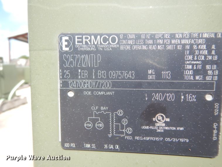 image for item HC9539 (4) Ermco stainless steel transformers