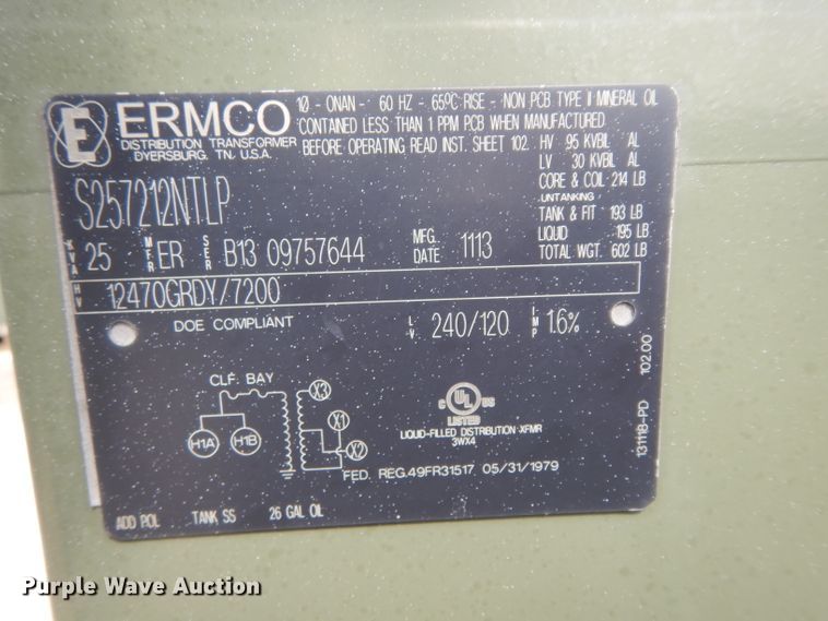image for item HC9539 (4) Ermco stainless steel transformers
