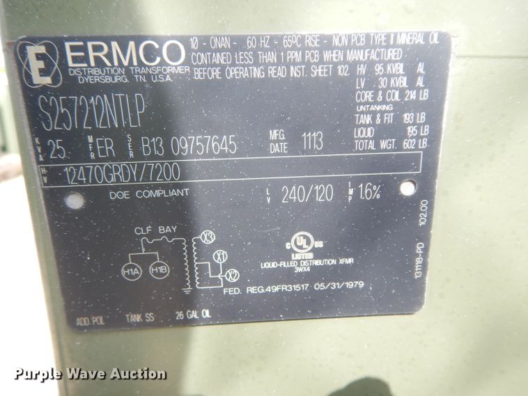image for item HC9539 (4) Ermco stainless steel transformers