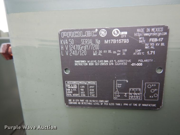 image for item HC9540 (3) Prolec stainless steel transformers