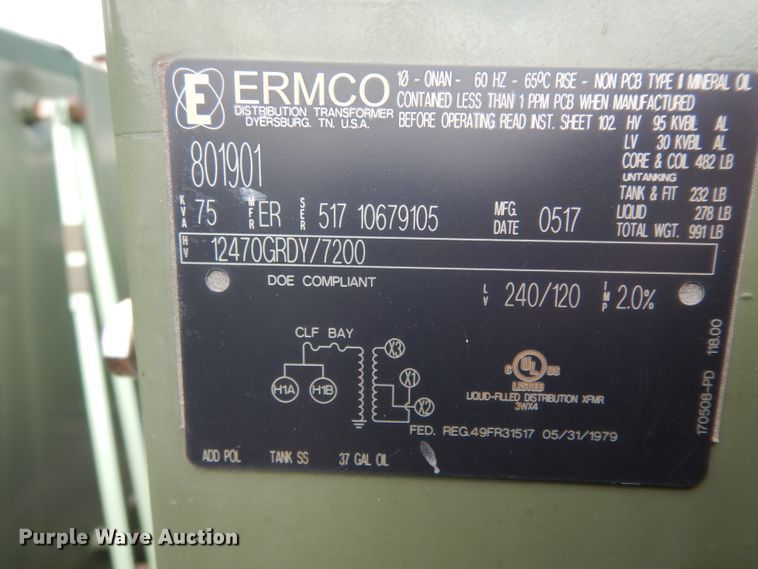 image for item HC9543 (3) Ermco stainless steel transformers