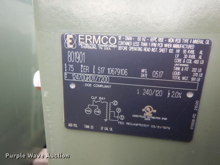 image for item HC9543 (3) Ermco stainless steel transformers