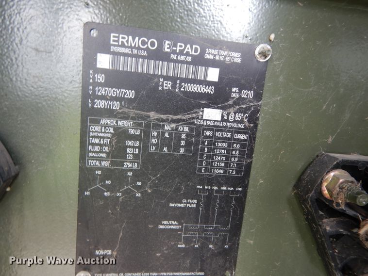 image for item HC9553 2010 Ermco transformer