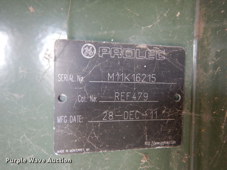 image for item HC9555 2011 Prolec transformer