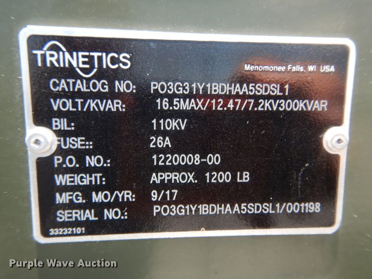 image for item HC9561 2017 Trinetics SmartBank capacitor bank