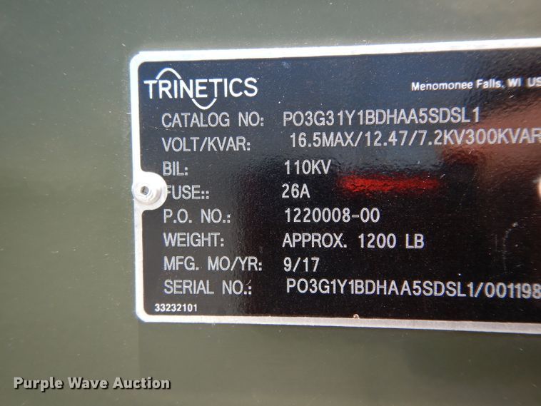 image for item HC9561 2017 Trinetics SmartBank capacitor bank
