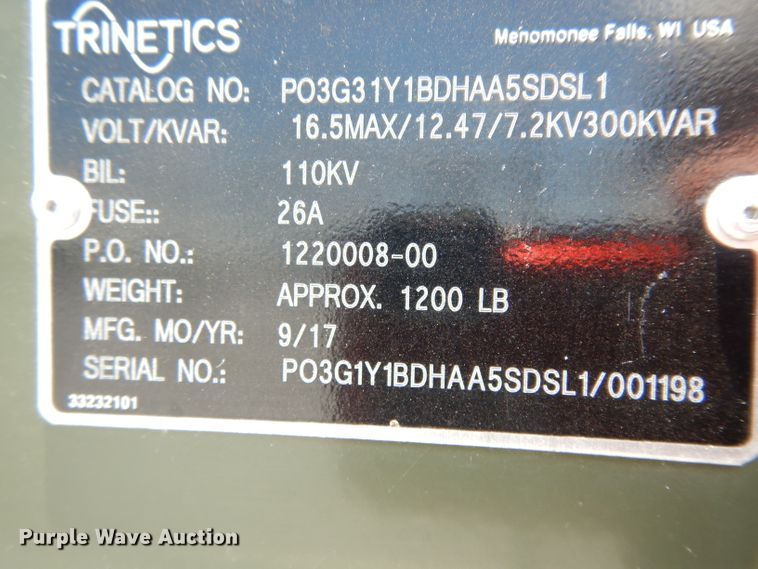 image for item HC9561 2017 Trinetics SmartBank capacitor bank