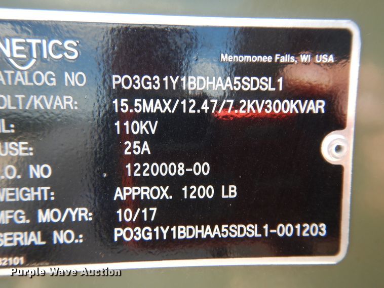 image for item HC9563 2017 Trinetics SmartBank capacitor bank