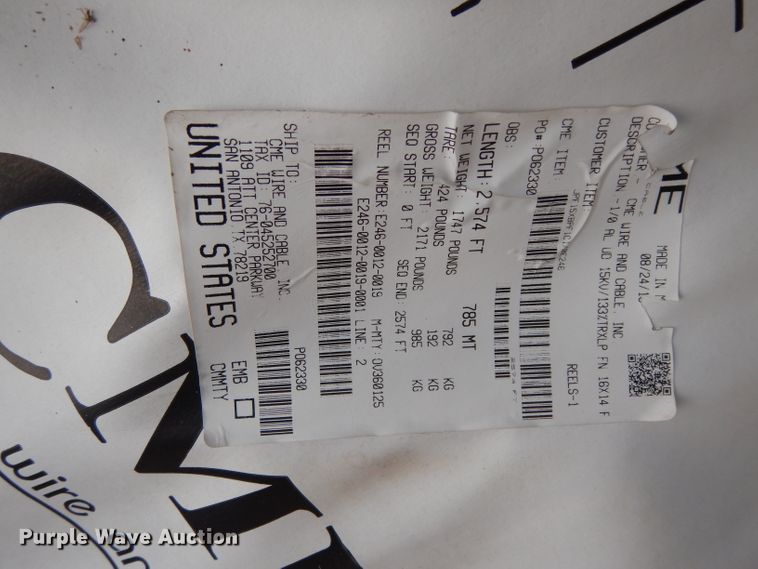 image for item HC9650 (3) reels of cable