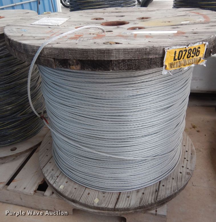 image for item HC9655 Approximately 7,986' of no. 4 ACSR aluminum stranded cable