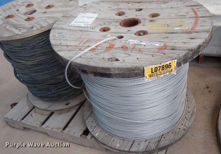 image for item HC9655 Approximately 7,986' of no. 4 ACSR aluminum stranded cable
