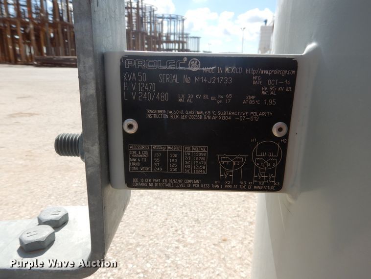 image for item HM9003 (3) 50 kVA transformers