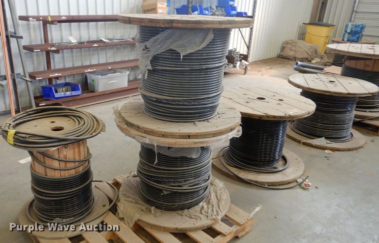 image for item HM9021 (5) cable reels of 4/0 wire