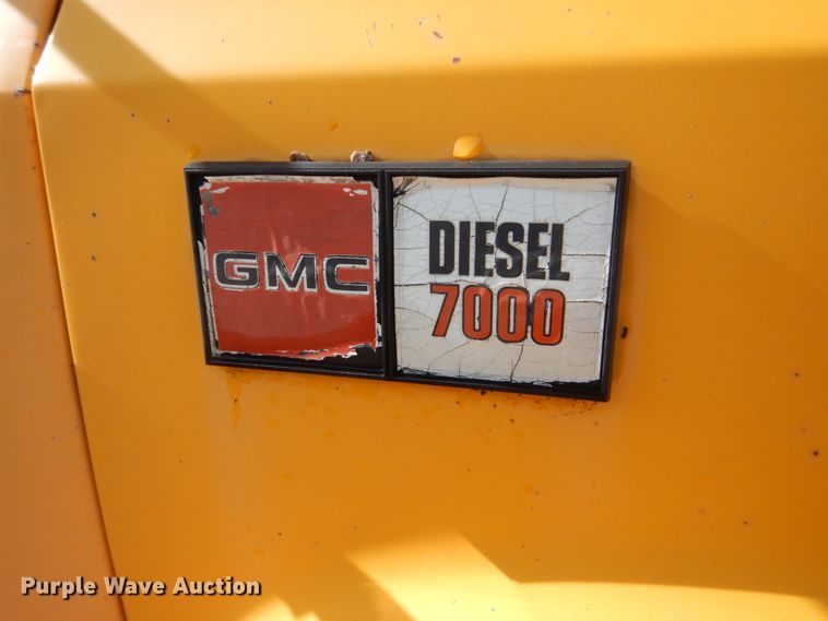 image for item DH5505 1987 GMC C7000  dump truck