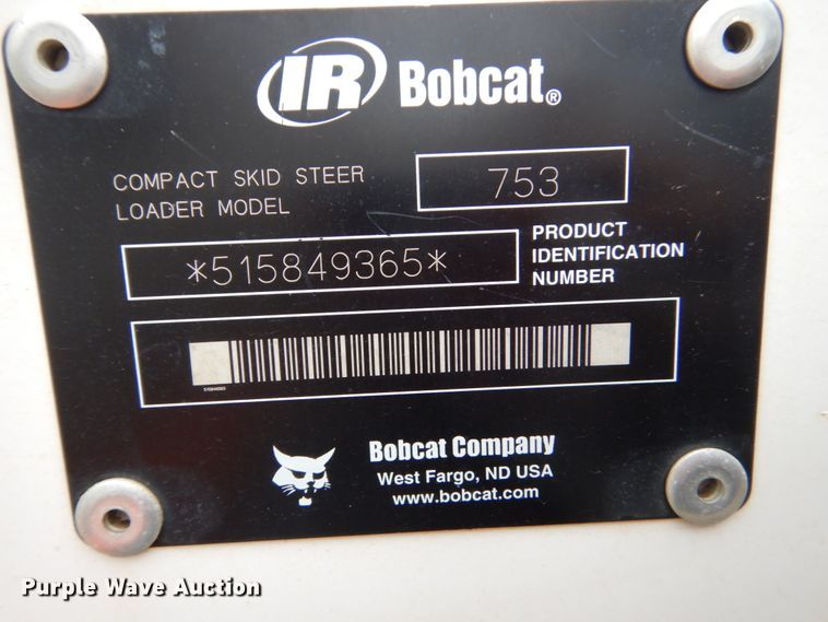 image for item DH5513 Bobcat 753  skid steer loader