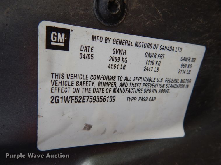 image for item DH5538 2008 Chevrolet Impala