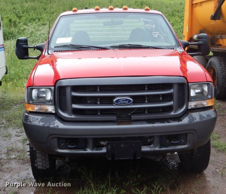 image for item DH5544 2003 Ford F450 Super Duty  Crew Cab flatbed truck