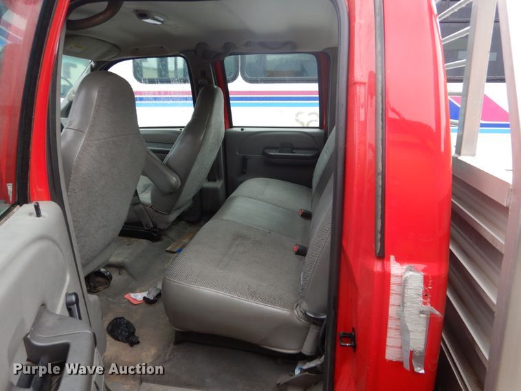 image for item DH5544 2003 Ford F450 Super Duty  Crew Cab flatbed truck