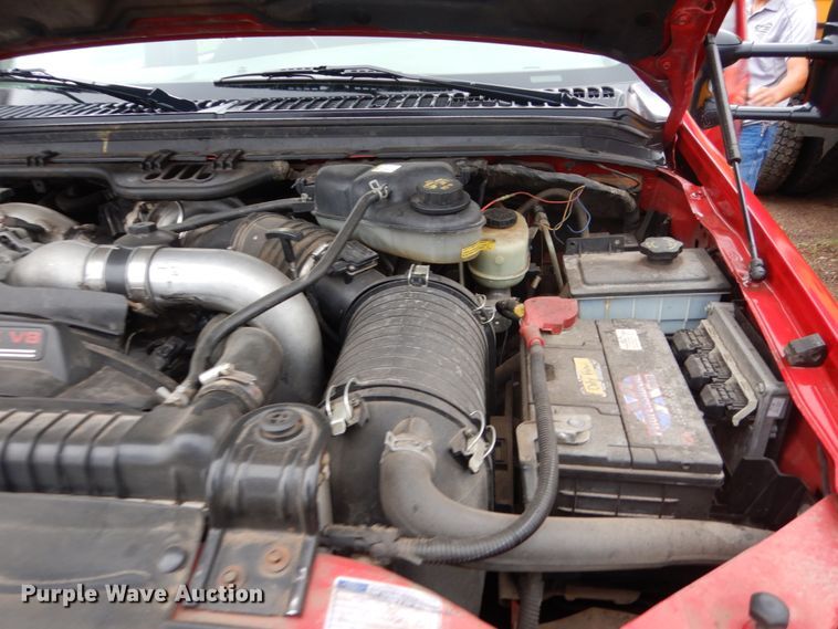 image for item DH5544 2003 Ford F450 Super Duty  Crew Cab flatbed truck