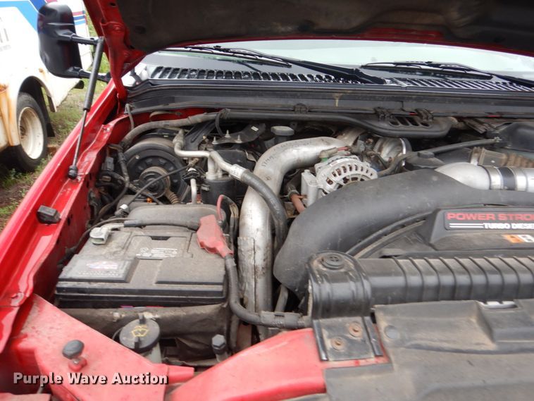 image for item DH5544 2003 Ford F450 Super Duty  Crew Cab flatbed truck