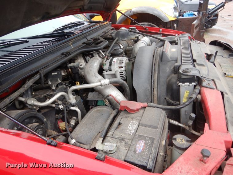 image for item DH5544 2003 Ford F450 Super Duty  Crew Cab flatbed truck