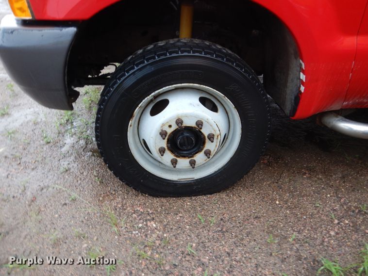 image for item DH5544 2003 Ford F450 Super Duty  Crew Cab flatbed truck