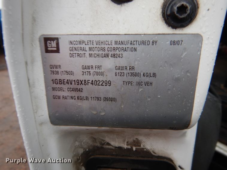 image for item DH5545 2008 Chevrolet C4500  shuttle bus