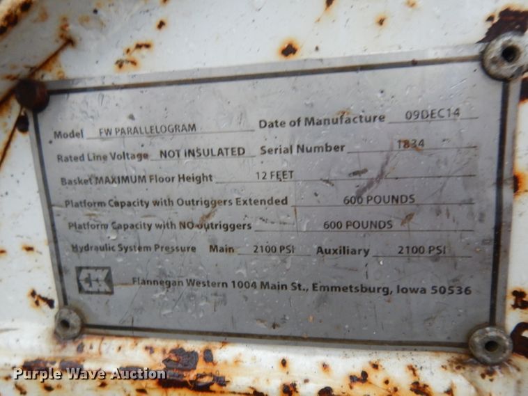 image for item DH5549 2009 Ford F550 Super Duty  flatbed truck with crane