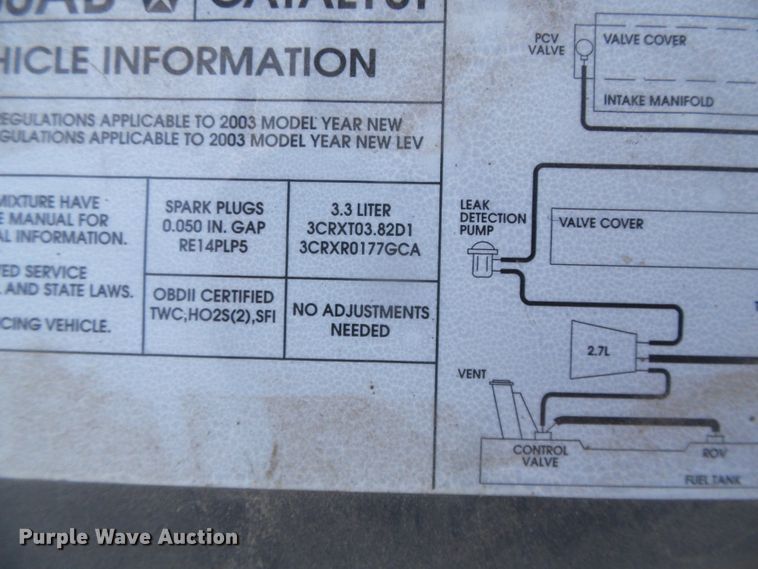 image for item DD0434 2003 Dodge Grand Caravan Sport  van