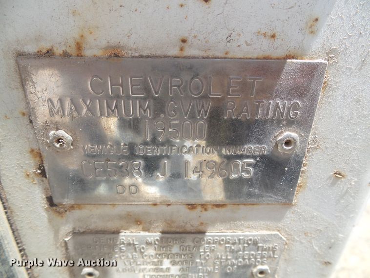 image for item DD0439 1968 Chevrolet 50  grain truck