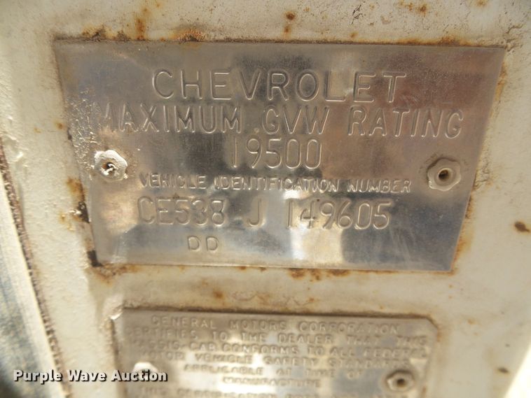image for item DD0439 1968 Chevrolet 50  grain truck
