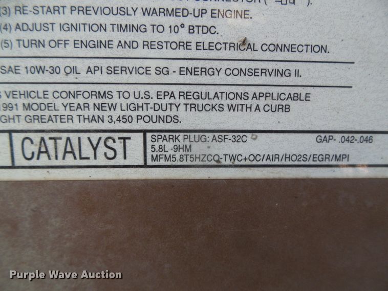 image for item DD0442 1991 Ford F150  pickup truck