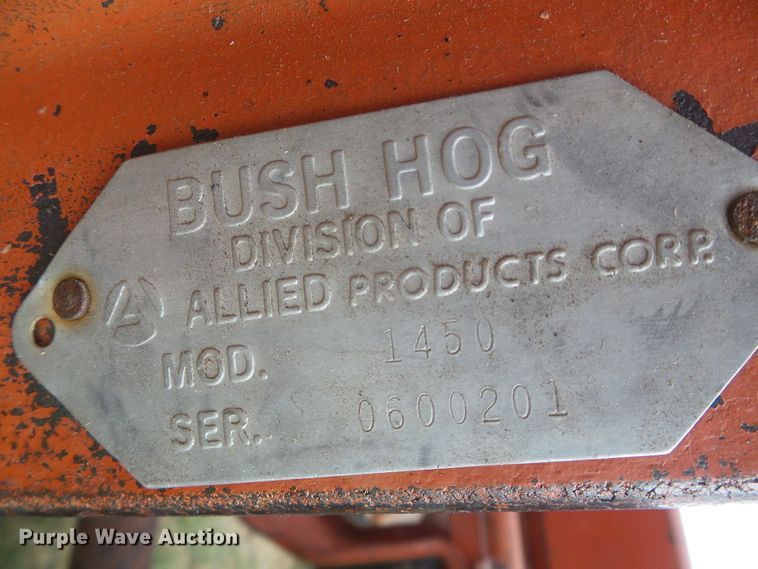 image for item DD0448 Bush Hog 1450 tandem disk