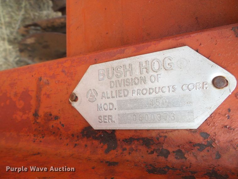 image for item DD0449 Bush Hog 1450 tandem disk