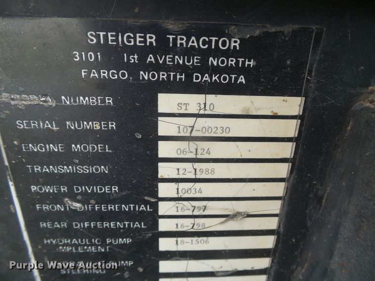 image for item DD0453 1976 Steiger Panther III ST310  4WD tractor