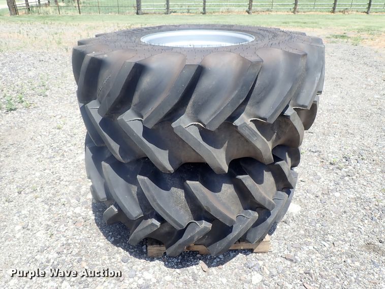 image for item DG2310 (2) Goodyear Optitrac DT820 R1W 620/75R26 tires and wheels