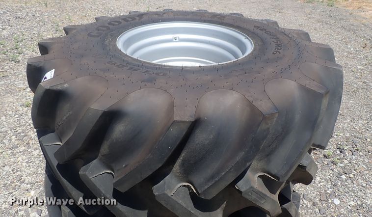 image for item DG2310 (2) Goodyear Optitrac DT820 R1W 620/75R26 tires and wheels