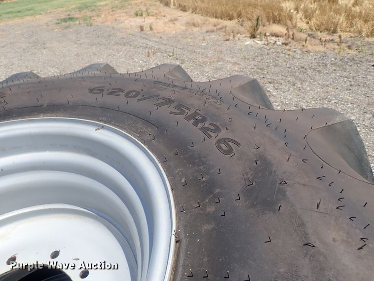 image for item DG2310 (2) Goodyear Optitrac DT820 R1W 620/75R26 tires and wheels