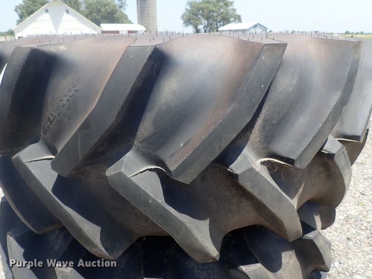 image for item DG2310 (2) Goodyear Optitrac DT820 R1W 620/75R26 tires and wheels